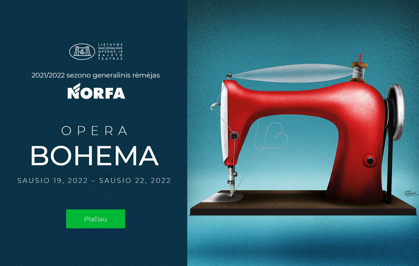 NORFA - Operos ir Baleto teatro 21/22 sezono generalinis rėmėjas