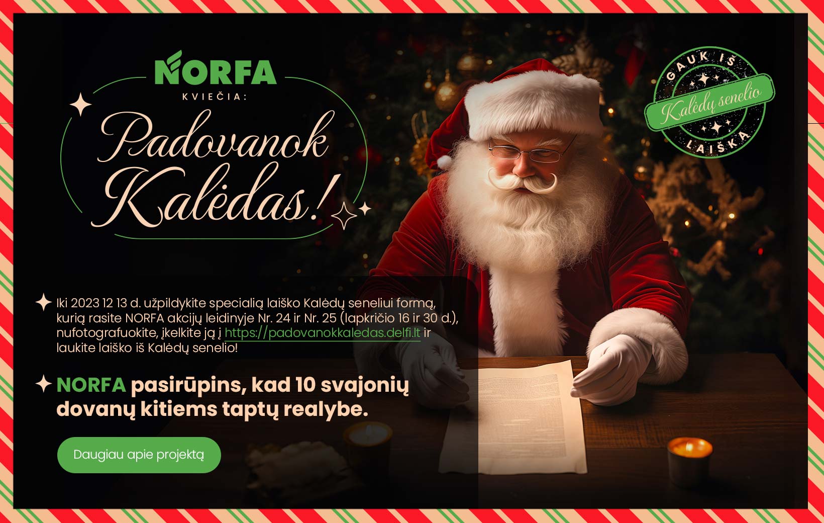 NORFA kviečia: PADOVANOK KALĖDAS!