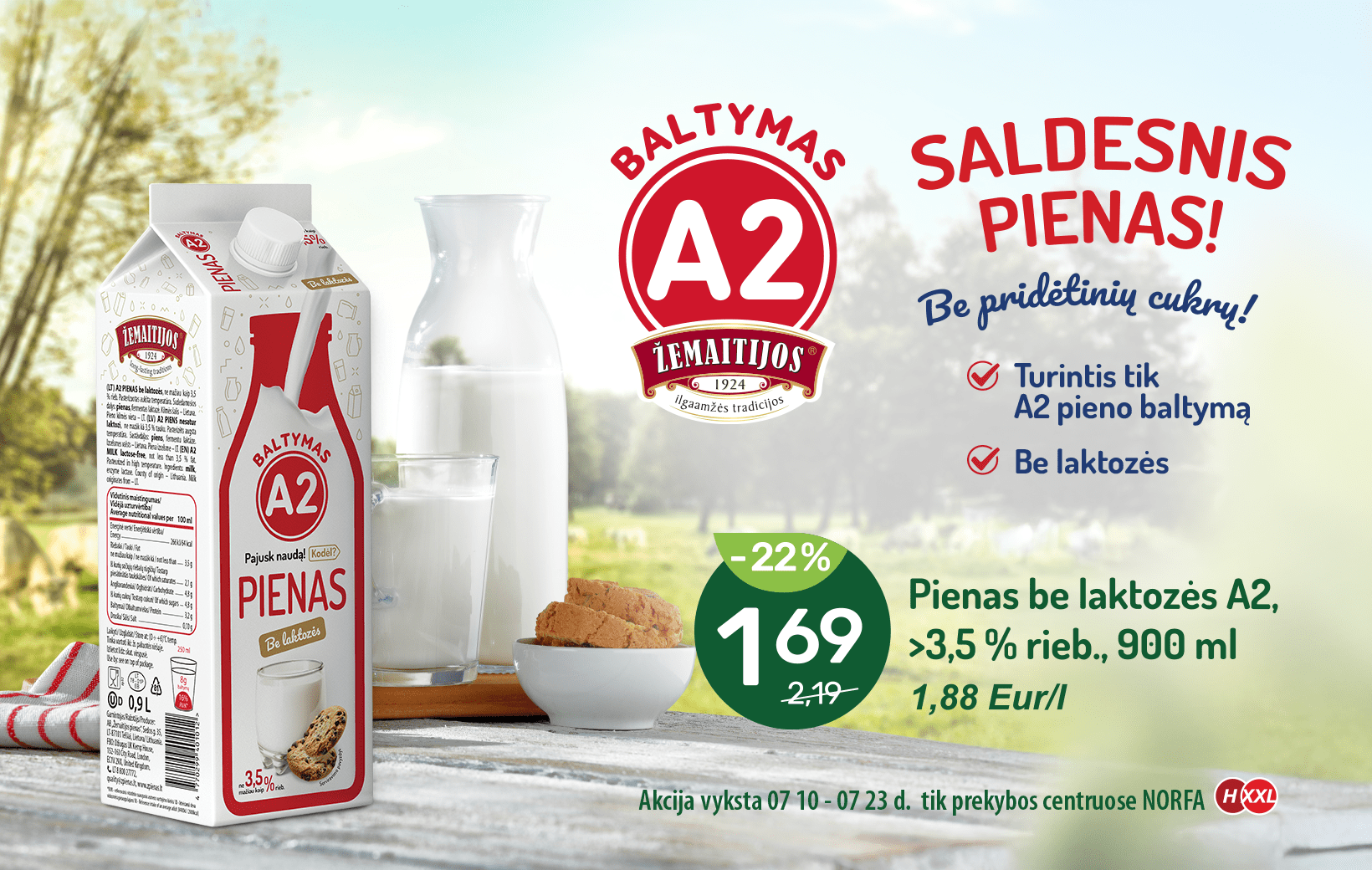 Pieno A2 akcija