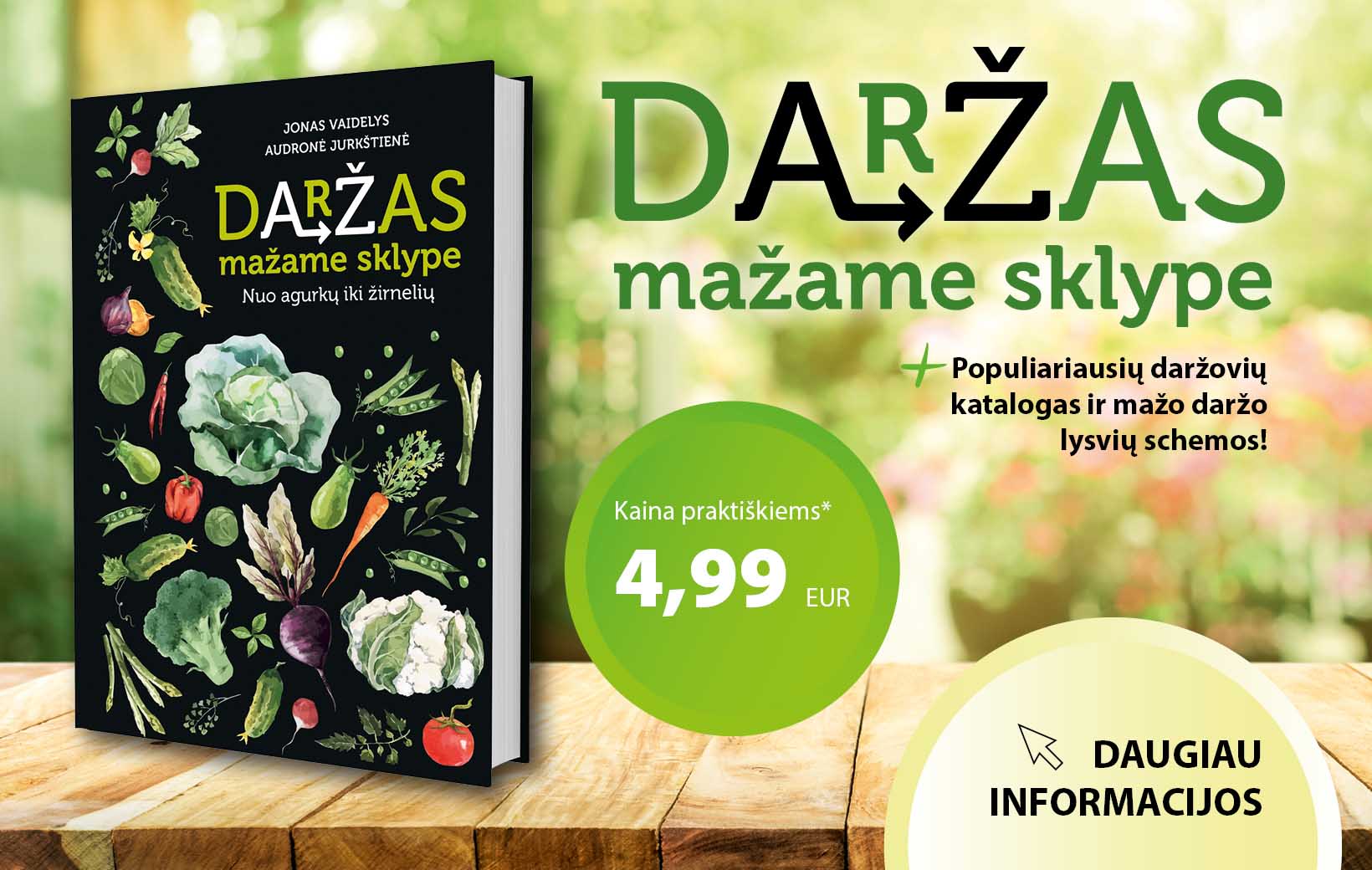 Daržas mažame sklype