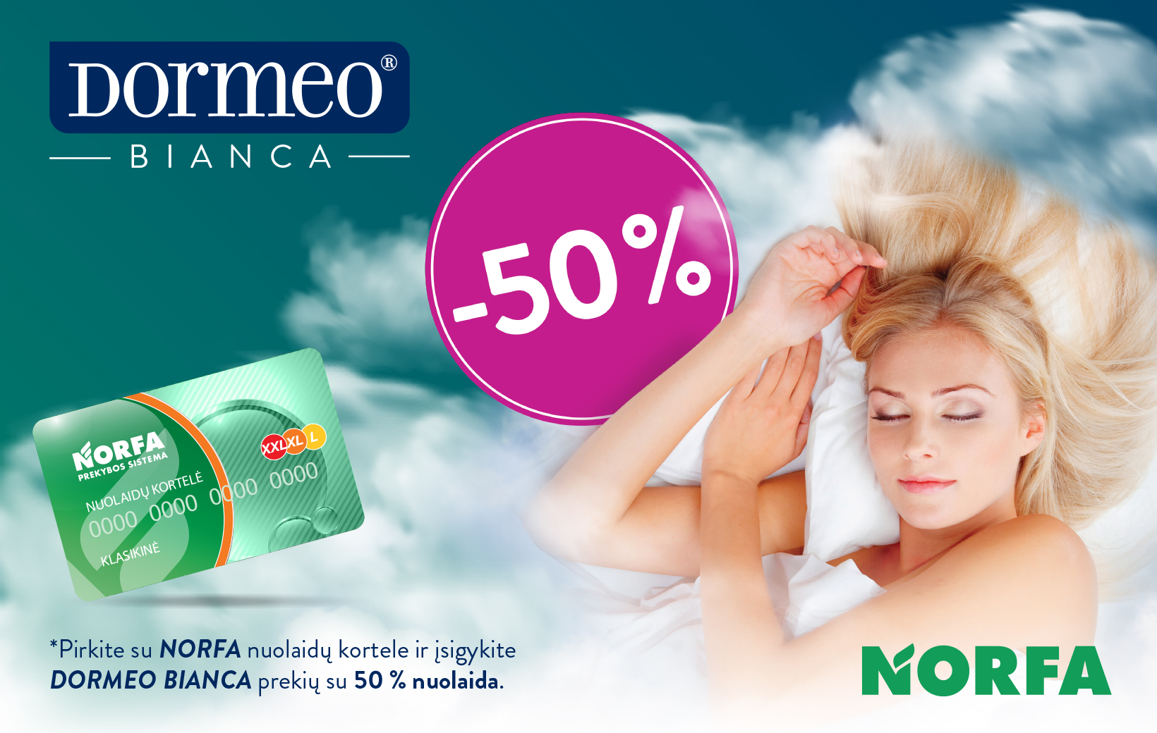 DORMEO BIANCA saldiems sapnams