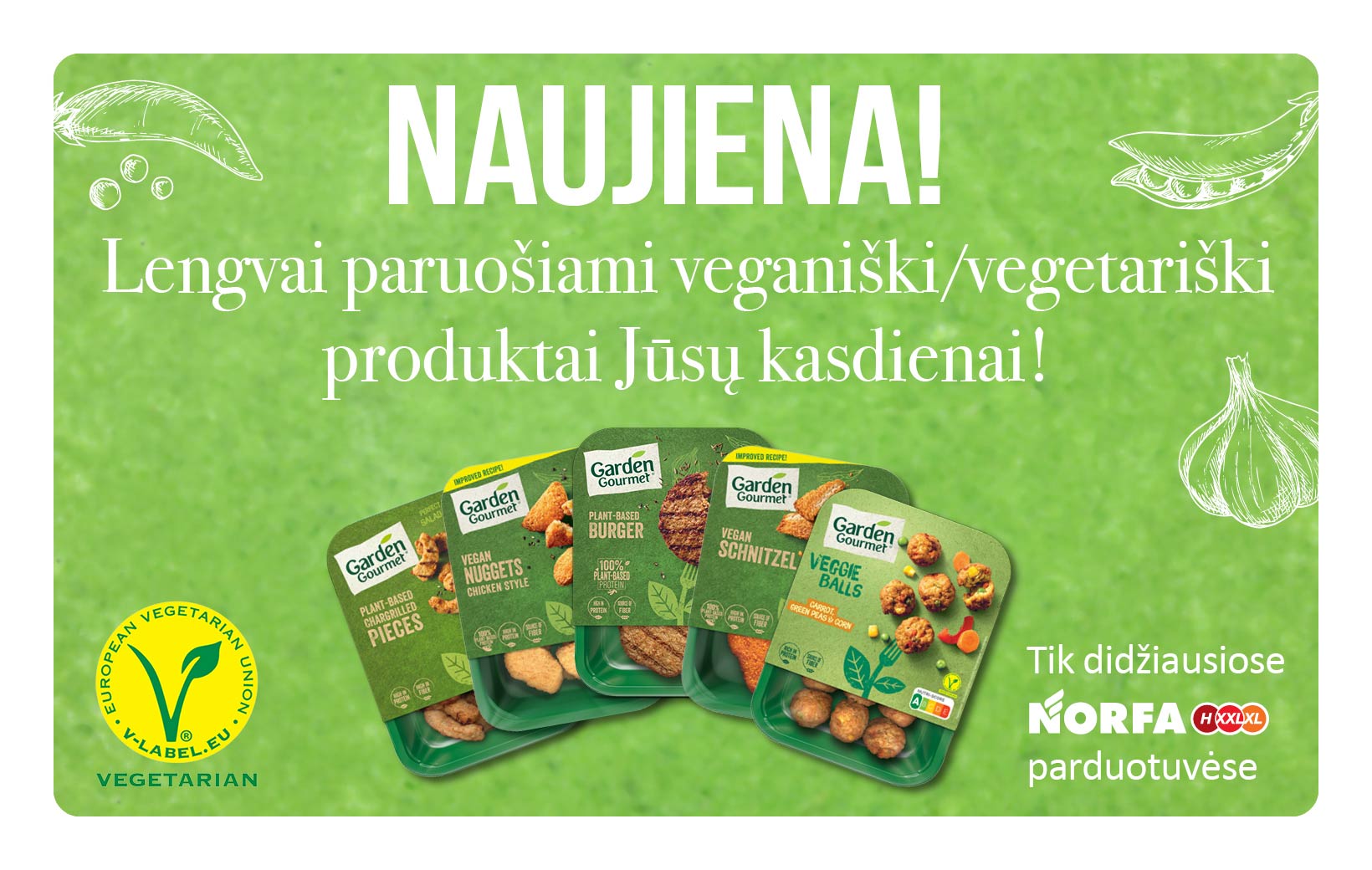 NAUJIENA - veganiški/vegetariški produktai