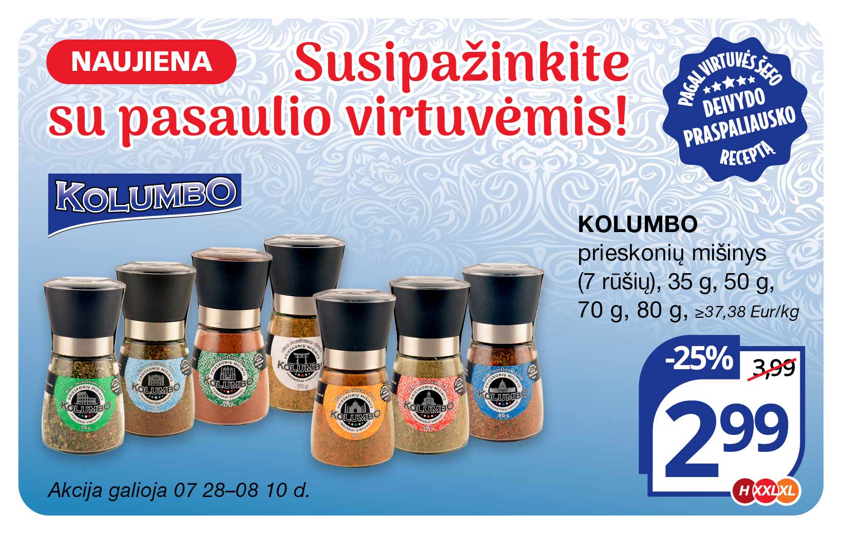 KOLUMBO prieskonių akcija