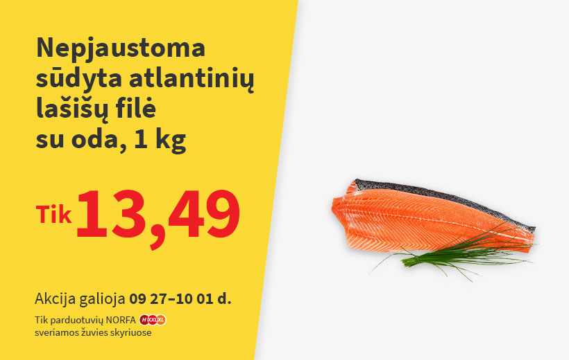 Pasiūlymas sūdytai lašišos filė
