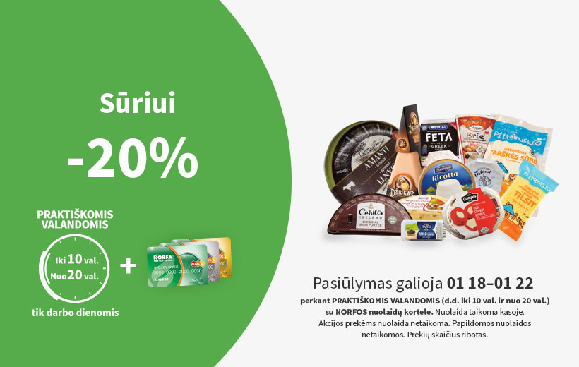Nuolaida PRAKTIŠKOMIS VALANDOMIS 01 18-01 22 d.