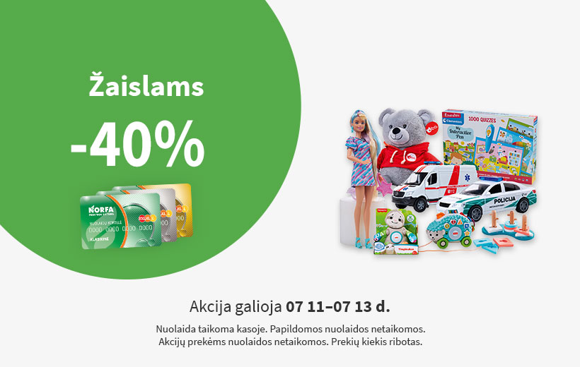 SAVAITGALIO NUOLAIDA žaislams 07 11-07 13 d.