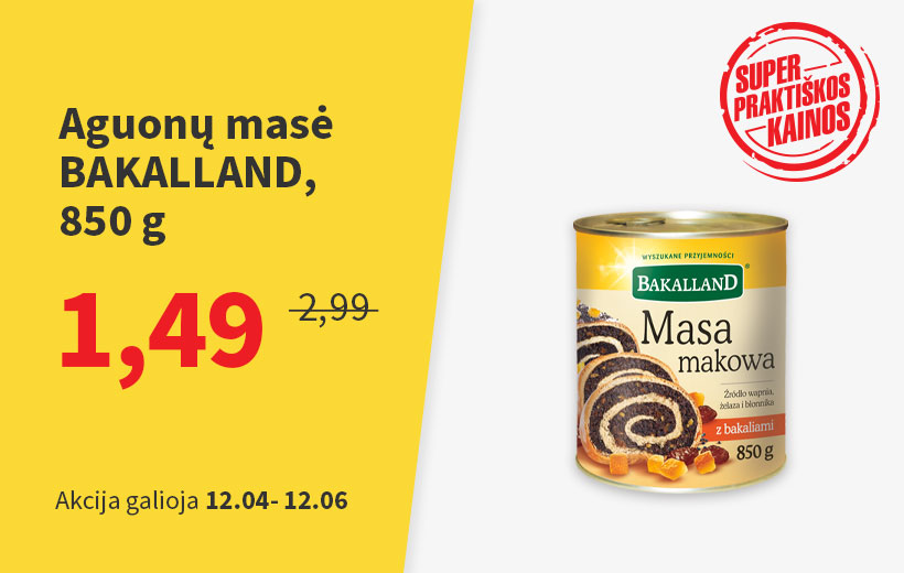 SPK aguonų masė BAKALLAND