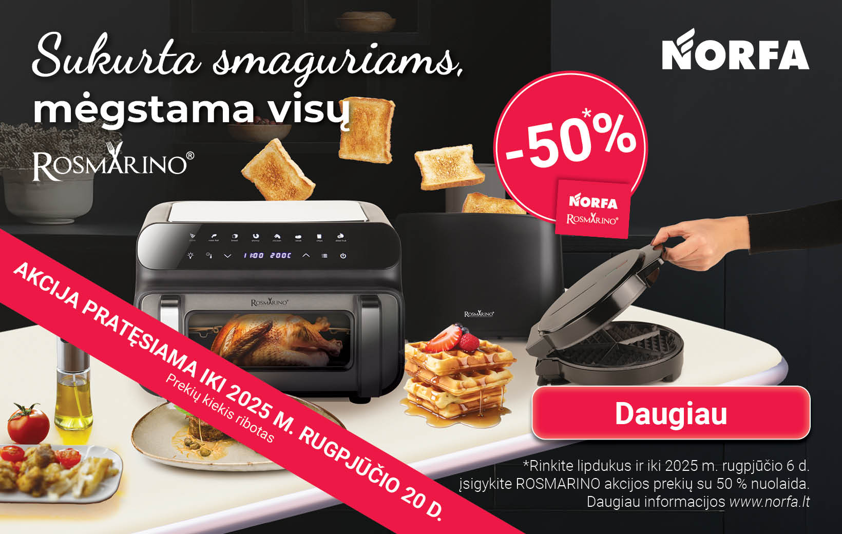 Sukurta smaguriams, mėgstama visų - ROSMARINO