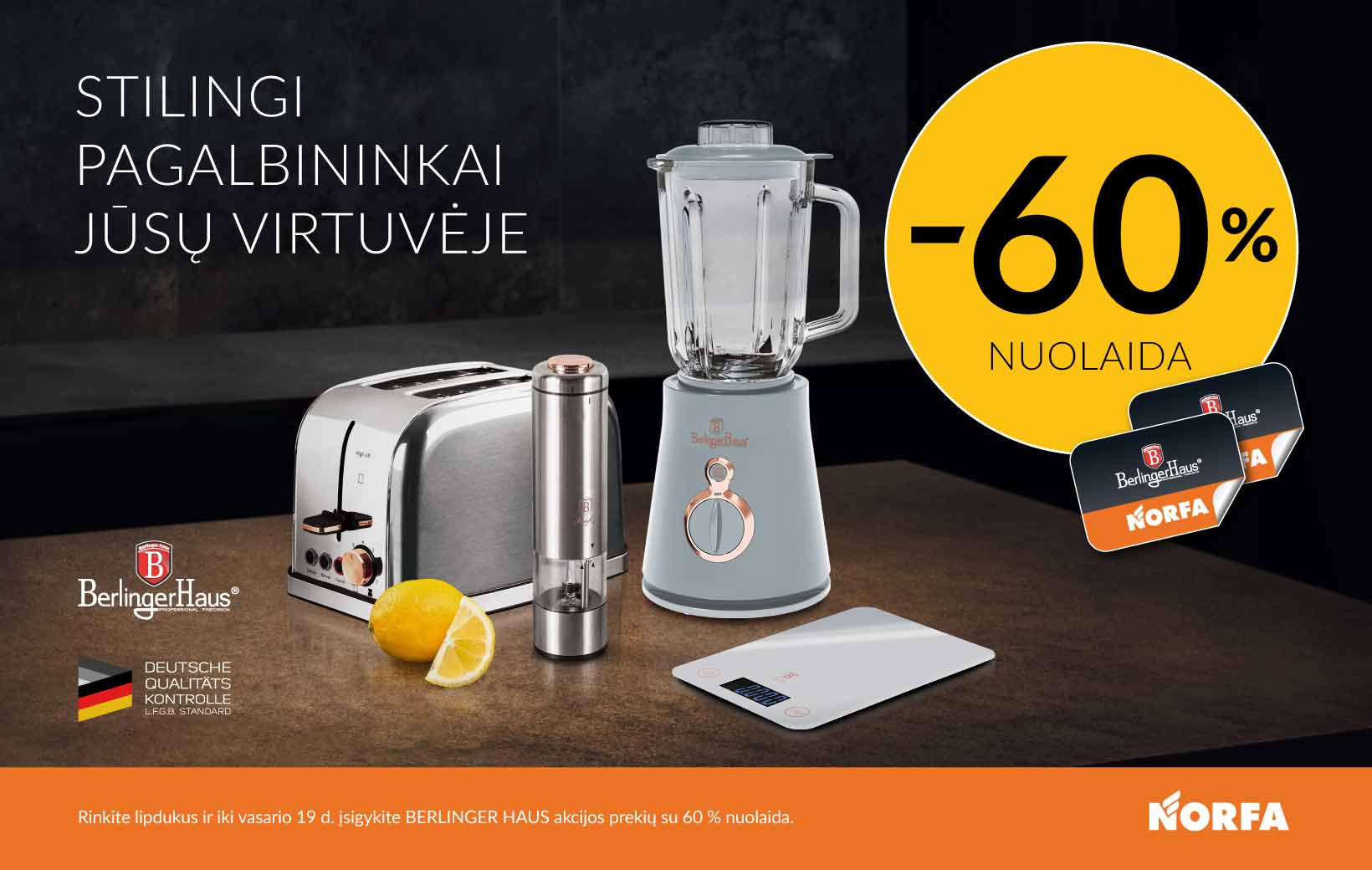 BERLINGER HAUS - stilingi pagalbininkai Jūsų virtuvėje!