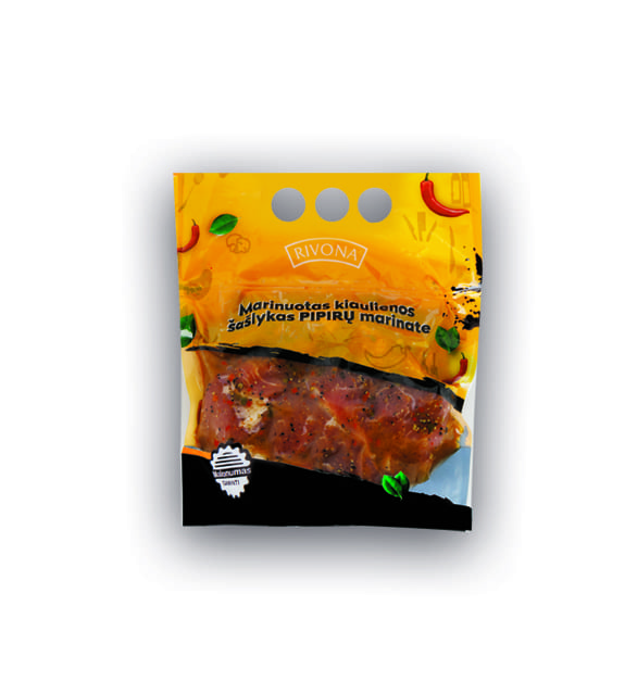 Marinuotas kiaulienos šašlykas PIPIRŲ marinate, 1 kg