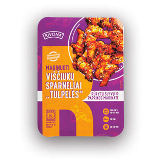 Marinuoti viščiukų sparneliai TULPELĖS rūk. slyv. ir papr. mar., 1 kg