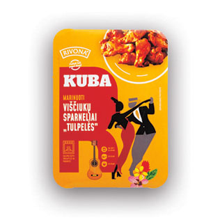Marinuoti viščiukų sparneliai TULPELĖS KUBA, 1 kg