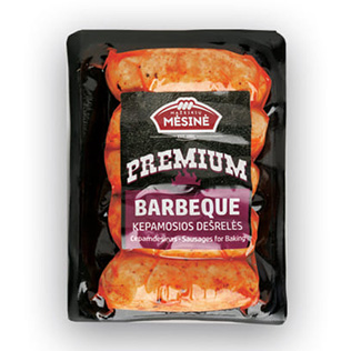 Kepamosios dešrelės BARBEQUE PREMIUM, 370 g/pak.