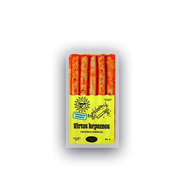 Marin. kep. vištienos dešrelės PFFEFERICO mar., 280 g/pak.