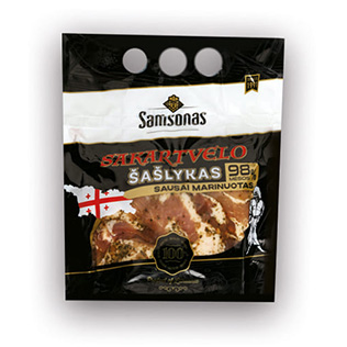 SAKARTVELO sausai marinuotas kiaulienos šašlykas, 800 g/pak.