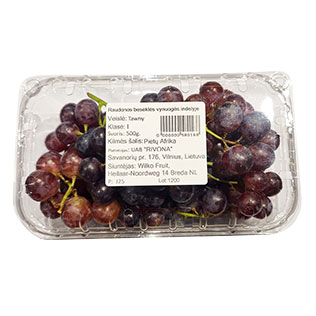 Raudonosios vynuogės indelyje, 500 g/pak.
