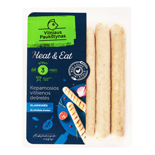 Virtos kepamosios klasikinės dešrelės HEAT&EAT, 270 g/pak.