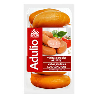 ADULIO virtos sardelės su lašinukais, 700 g