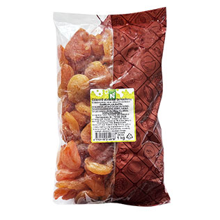 Fasuoti džiovinti abrikosai N, 1 kg/pak.