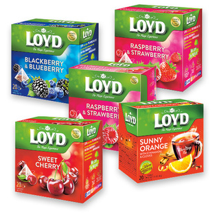Arbatai piramidės formos maišeliuose LOYD (įv. rūšių)