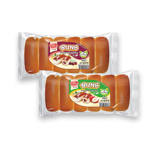 Bandelės su vyšnių arba obuolių marmelado skonio įdaru BUNS, 250 g