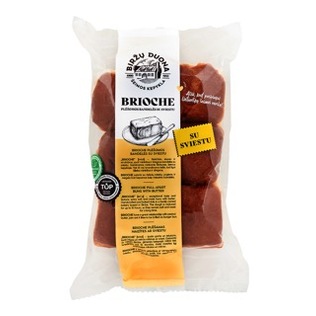 Plėšomos bandelės su sviestu BRIOCHE BIRŽŲ DUONA, 300 g