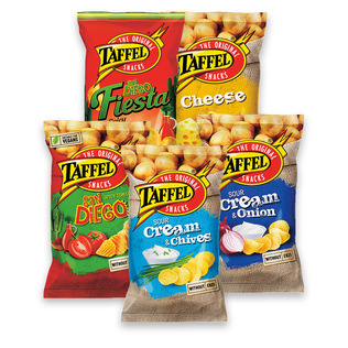 Bulvių traškučiai TAFFEL (5 rūšių), 180 g