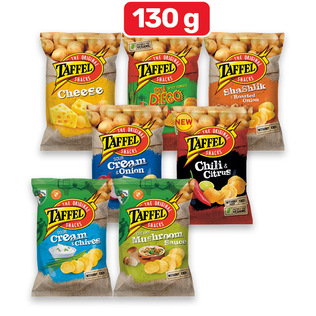 Bulvių traškučiai TAFFEL (7 rūšių), 130 g