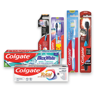 Burnos priež. priemonėms COLGATE (9 rūšių)