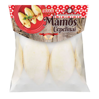 MAMOS šaldyti tarkuotų bulvių cepelinai su mėsos įdaru, 1 kg