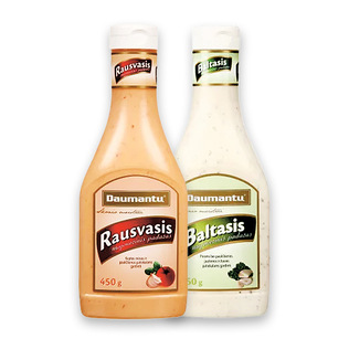 DAUMANTŲ BALTASIS arba RAUSVASIS majonezinis pad., 450 g