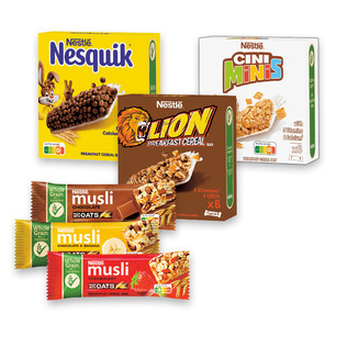Dribsnių batonėliai NESTLE (įv. rūšių)
