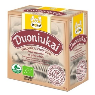 Duoniukai JAVINĖ EKOLOGIŠKI su grik. milt., 80 g