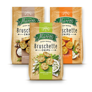 Duonos traškučiai MARETTI (3 rūšių), 140 g