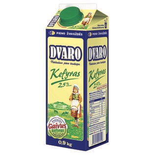 DVARO kefyras, 2,5% rieb., 0,9 kg