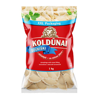 DZŪKIŠKI šaldyti koldūnai su mėsos įdaru, 1 kg