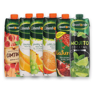 Sultims, nektarams ir sulčių gėrimams ELMENHORSTER (įv. rūšių), 1 l