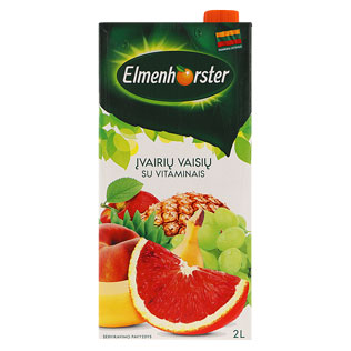 Įv.vaisių sulčių gėrimas su raud.apelsinais ELMENHORSTER, 2 l