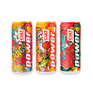 Energinis gėrimas CULT POWER (3 rūšių), 0,33 l