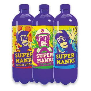 Gaiv. energ. gėrimo sk. gėrimas SUPER MANKI, 3 rūšių, 0,5 l