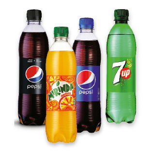 Gaivusis gėrimas PEPSI, 7 UP, MIRINDA arba PEPSI MAX, 0,5 l
