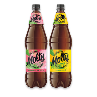 Gazuotas fermentuotas gėrimas MOLTY (2 rūšių), 1,5 l