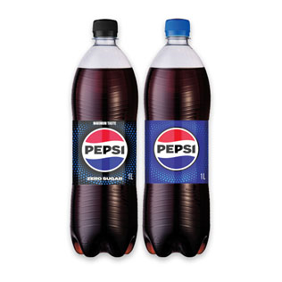 Gaz.gėrimas PEPSI arba PEPSI MAX ZERO SUGAR, 1 l