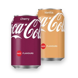 Gazuotas gėrimas COCA COLA VANILLA arba CHERRY, 330 ml