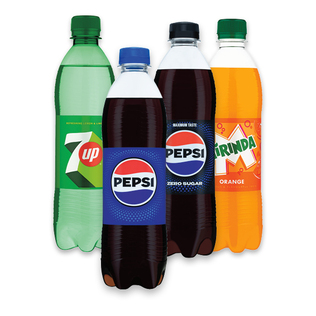 Gaivusis gazuotas gėrimas PEPSI, PEPSI MAX, 7UP, MIRINDA, 0,5 l