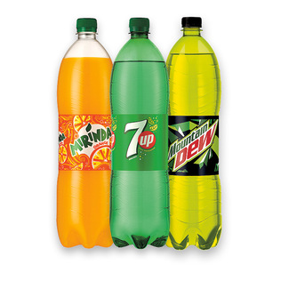 Gėrimas 7UP, MIRINDA, MOUNTAIN DEW, 1,5 l