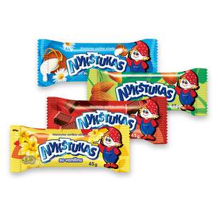 Glaistytas varškės sūrelis NYKŠTUKAS (4 rūšių), 45 g