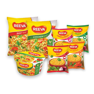 Greitai paruošiamiems makaronams REEVA (7 rūšių), 60-85 g