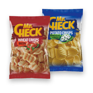 Grietinės ir svogūnų arba kumpio sk. traškučiai MR. CHECK, 150 g
