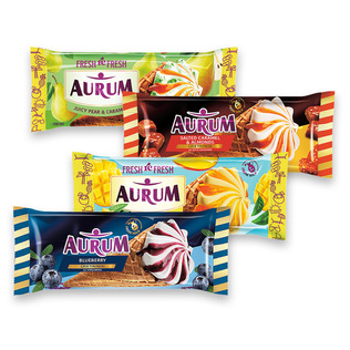 Grietininiai ledai su įdaru AURUM (4 rūšių), 150 ml